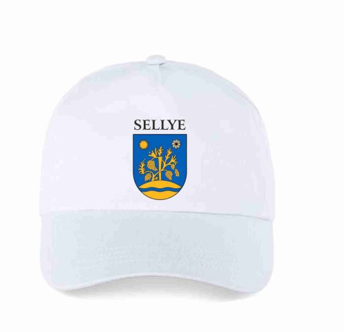 Sapka Sellye felirattal és logóval